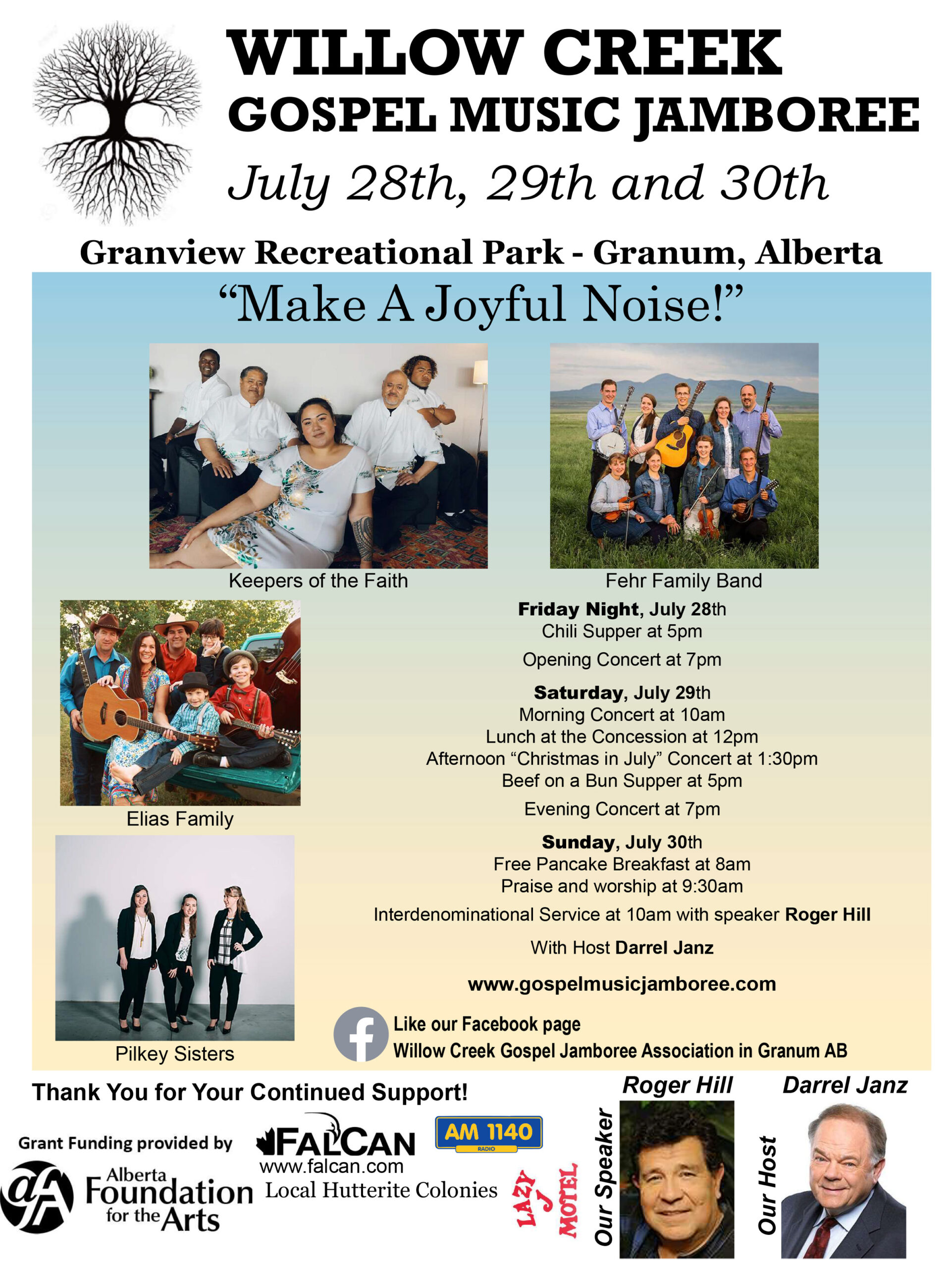 2023 Willow Creek Gospel Music Jamboree Poster